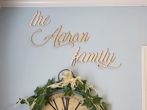 Family Name Sign - Custom Wooden Name Plate