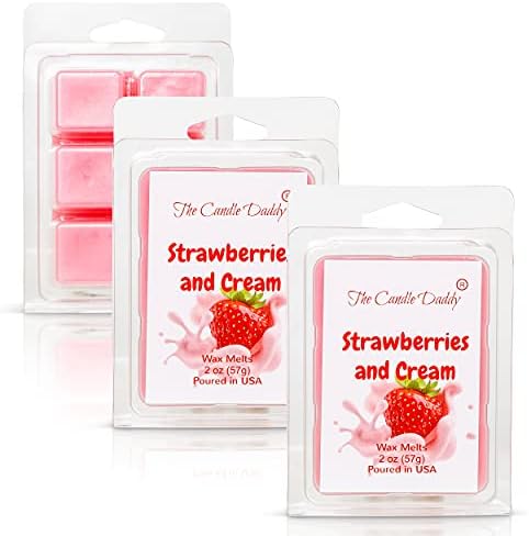 The Candle Daddy - Strawberries Cream Scented Wax Melts