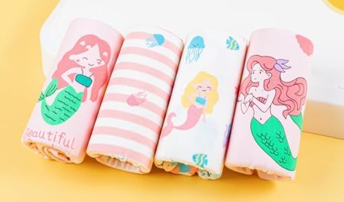 CHUNG Girls Cotton Boyshorts 4 Pack Soft Breathable Underwear