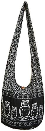 BenThai Products Owl Hippie Boho Messenger Bag