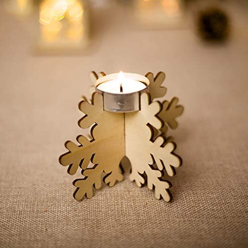 Exquisite Snowflake Candlestick Holder for Home and Party Decor