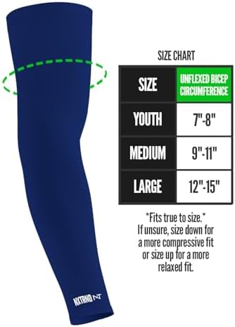 Nxtrnd Air-TEK Arm Sleeves for Men - Breathable Compression Pair