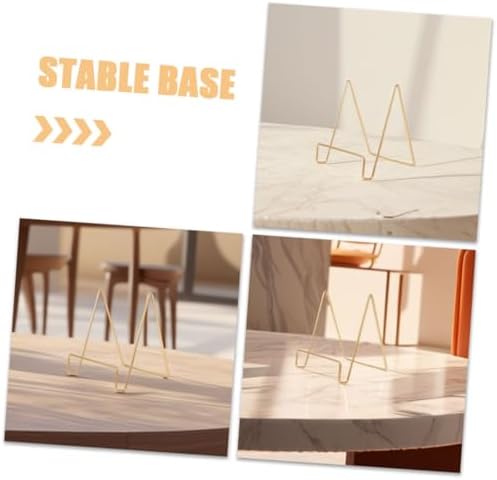 HOMSFOU 4sets Metal Easel Stand Display