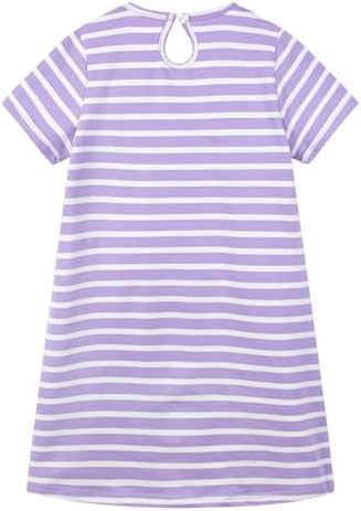 HILEELANG Easter Cotton Tunic Dress for Little Girls