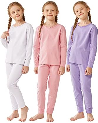 Resinta Toddler Girls Thermal Underwear Set with Bows