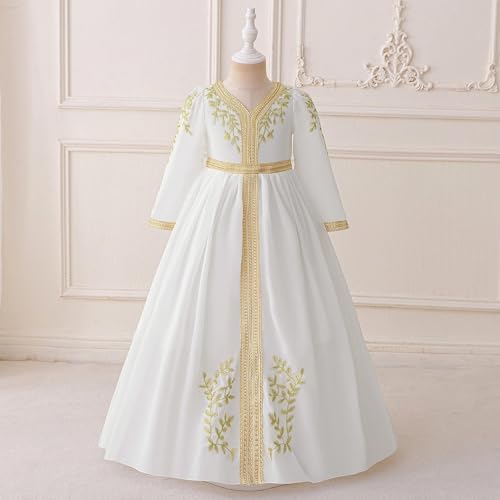 Lmdudan Girls Long Sleeve Abaya Prayer Dress 2025