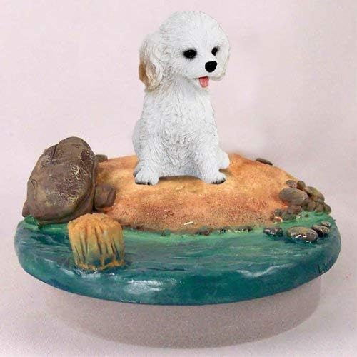 Conversation Concepts Miniature Cockapoo White Candle Topper - A Day on the Beach