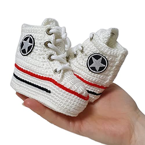 Handmade Toddler Crochet Canvas Sneakers with Personalized Design