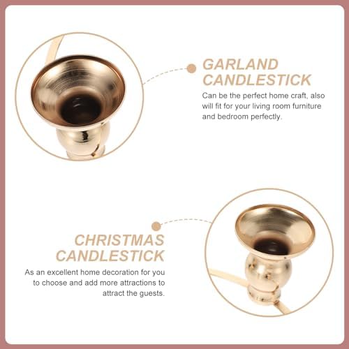 Kichvoe Advent Candlestick DIY Wreath Holder