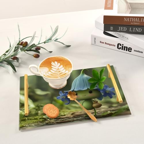 Fairy Cute Plants Vanity Tray Rectangle Acrylic
