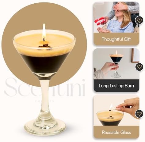 Espresso Martini Candle - 925oz Glass Coffee Scent