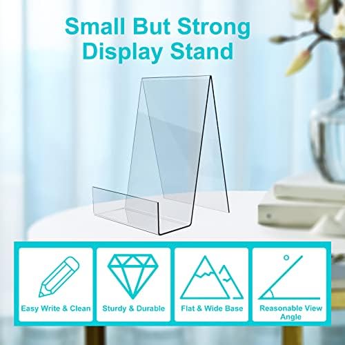 Boloyo Acrylic Display Easel 10PC Transparent Book Stand Holder