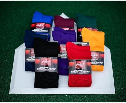 Rawlings 2 Pair Athletic Socks Baseball Softball