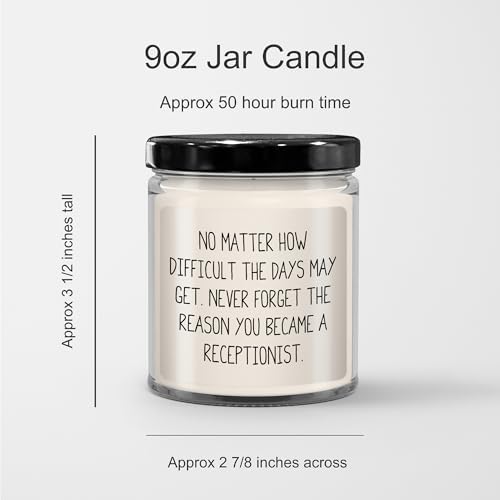 Vanilla Scented Jar Candle for Receptionists