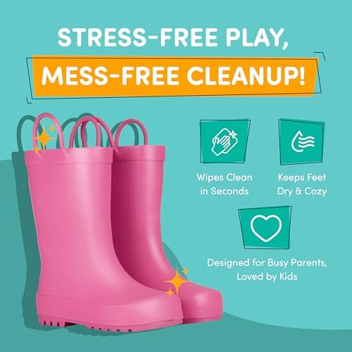 Lone Cone Premium Natural Rubber Rain Boots for Kids