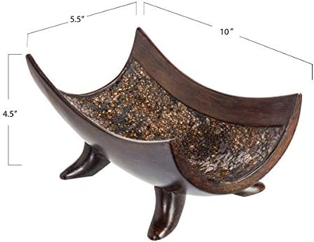 Creative Scents Schonwerk Brown Decorative Bowl - 10 Resin 1