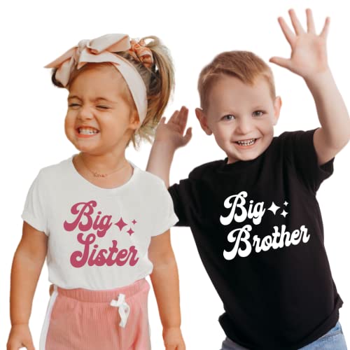Big Brother Little Sister Matching Shirts Set for Baby and Toddler