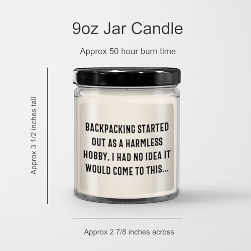 Backpacking Vanilla Soy Candle - 9oz Gift for Enthusiasts