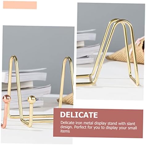 Alipis 5PCS Iron Display Stand for Artwork Books Trays