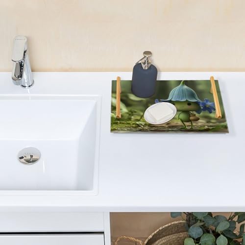 Fairy Cute Plants Vanity Tray Rectangle Acrylic