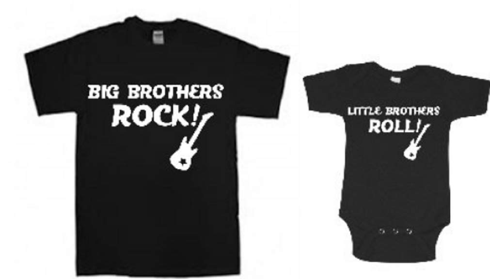 Handmade Rock and Roll Brothers Shirt Set for Toddler and Baby