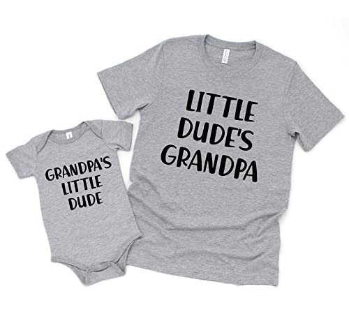Happy Lion Grandpas Little Dude Matching Shirt Set