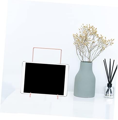 Veemoon Iron Recipe Holder Stand - Modern Stainless Steel Easel Display