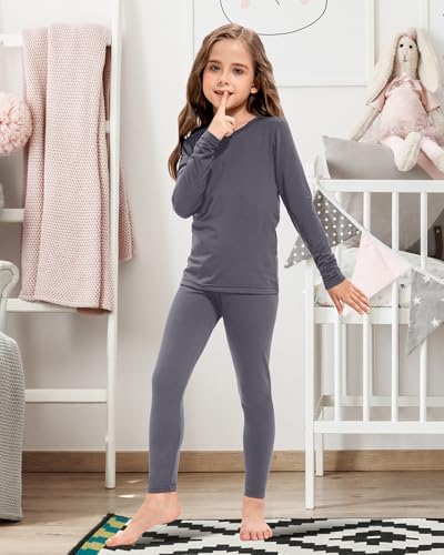 Silkfly 2 Pack Girls Winter Thermal Underwear Set 1