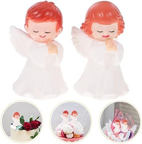jojofuny Angel Candle 2 Pcs Mini Angels Figurines 1