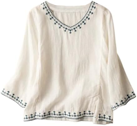 Linen Shirts for Women 2025 Trendy Oversized Button Down Blouse