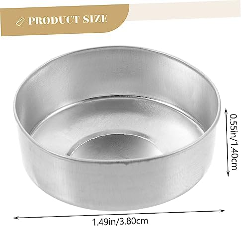 LIFKICH 500pcs Empty Tea Light Candle Containers for Candle Making