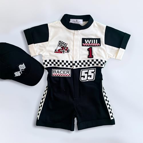 Handmade Race Car Driver Costume for Toddlers - 3T
