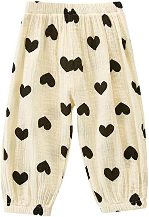 Toddler Baby Bloomers Boys Girls Polka Dot Linen Pants