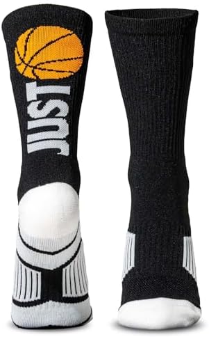 ChalkTalkSPORTS Elite Basketball Socks Mid Calf with Ball Design
