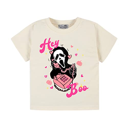 Hey Boo Scary Movie Halloween Tee for Kids 12M