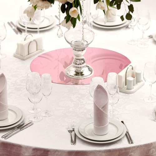Thyle 10 Inch Rose Gold Acrylic Mirror Set 6 Pcs