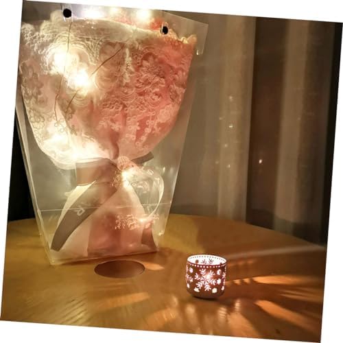 Iron Christmas Candle Holders with Snowflake Design