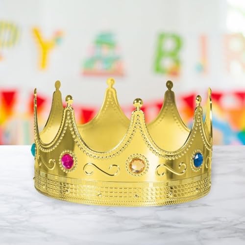 Amscan Luxurious Gold Royal Crown - 075 x 8