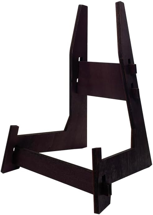 COLOOFO 8 Inch Plate Stand Wooden Easel Display Stand
