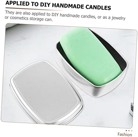 DOITOOL 12 Pcs Aluminum Travel Soap Candle Jar Set
