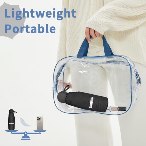 Yoobure Compact Travel Umbrella with UV Protection Case