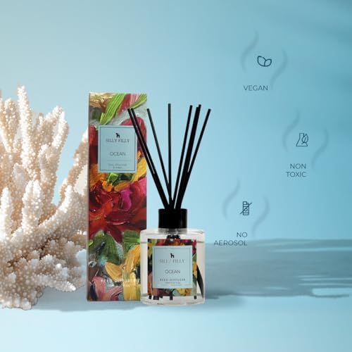 Silly Filly Reed Diffuser Set Ocean Fragrance