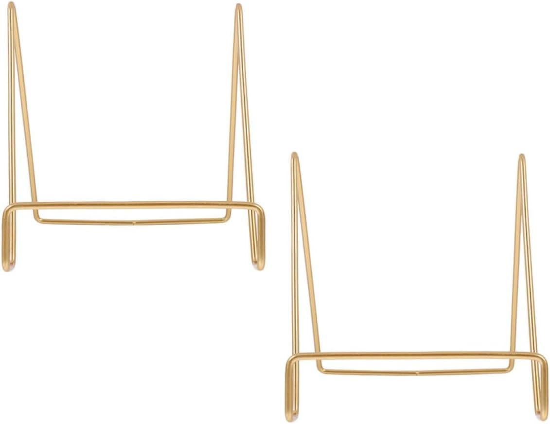 Mikikit Heavy Duty Metal Easel Stand for Picture Frames and Cookbooks