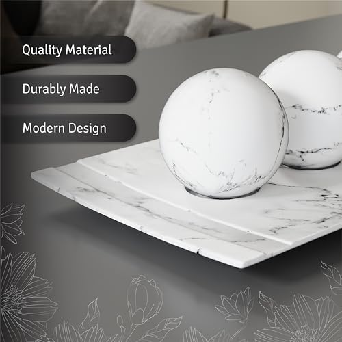 Creative Scents Decorative Marble Bowl and Orb Set