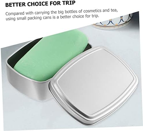 DOITOOL 12 Pcs Aluminum Travel Soap Candle Jar Set