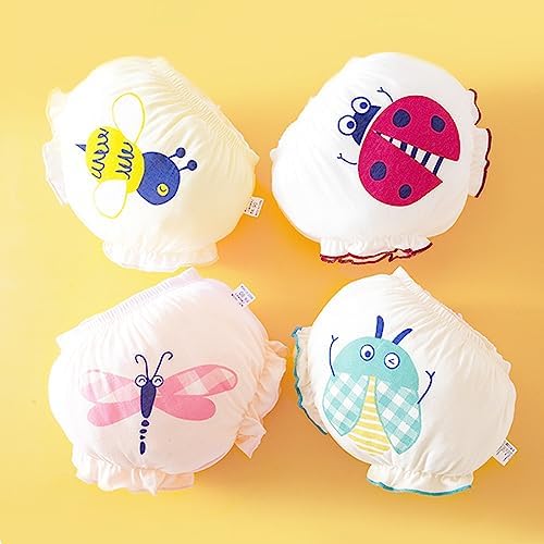 Baby Girl Diaper Cover Bloomers 4Pack Breathable Undies 1