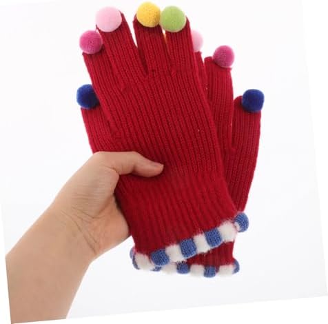 WRITWAA Warm Winter Knit Gloves for Boys Girls
