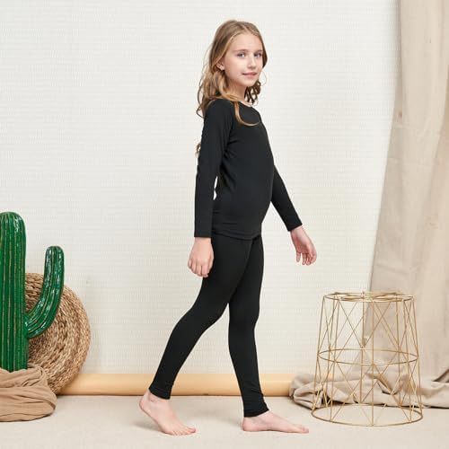 HEROBIKER Girls Winter Thermal Underwear Set