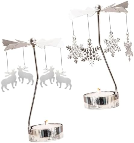 Happyyami Windmill Rotating Candle Holder Decorative