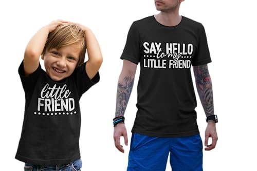 TWO SHIRTS - Say Hello To My Little Friend Father Son Matching Shirts